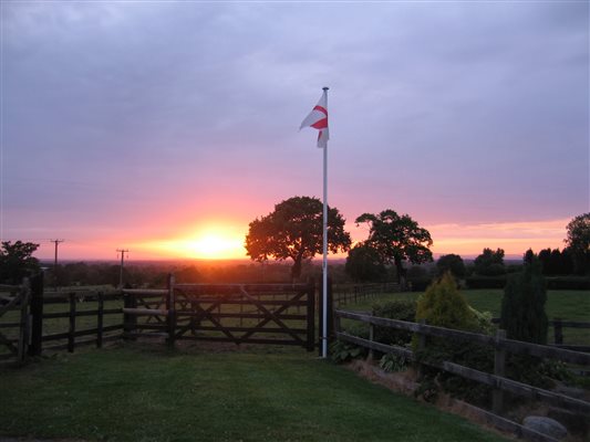 Sunset views from back garden